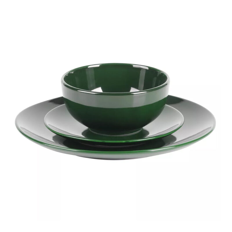 Vajilla de Ceramica 12 piezas / 4 personas Verde - Simply Essential - Image 2