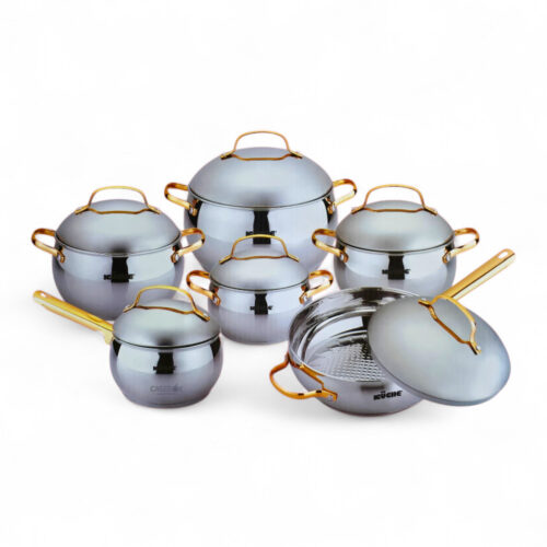 Bateria Acero Inoxidable 12 pzas SFERA - KUCHE