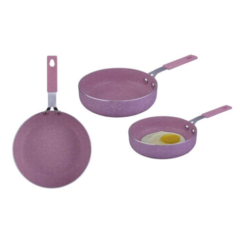 Set 3 Sartenes mini aluminio c/antiadherente 12,14,16cm - ALFA