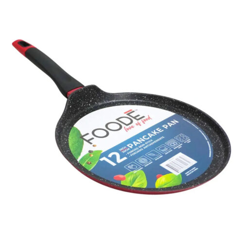 Comal redondo aluminio c/antiadherente 32cm rojo - FOODE