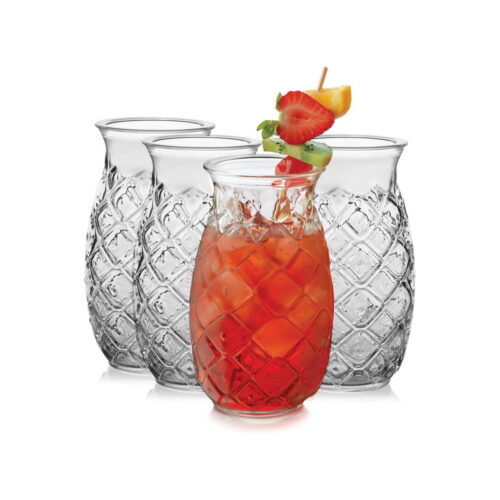 Vaso de vidrio Coctelero TIKI Piña 480ml - VTR